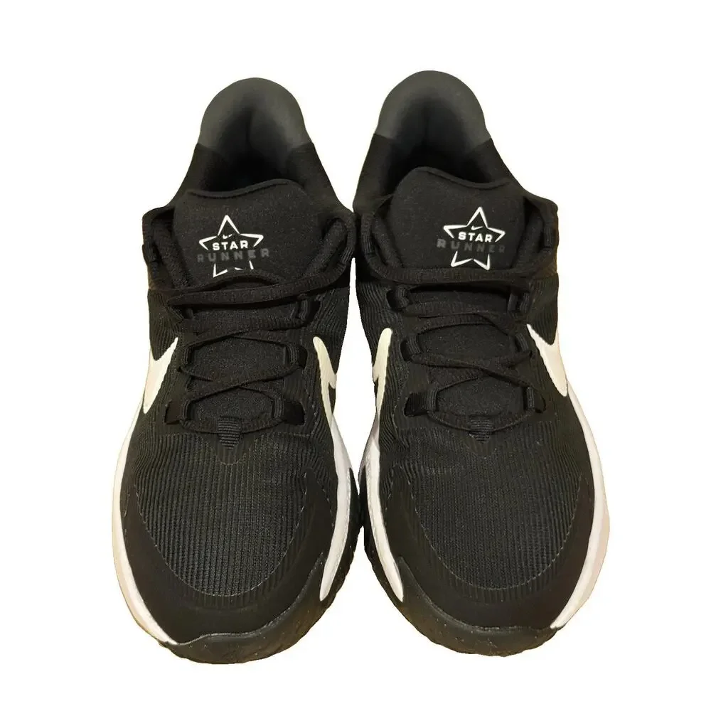 Nike Star Runner 4 Black White Running Shoes Youth 5Y Women’s 6.5 DX7615-001